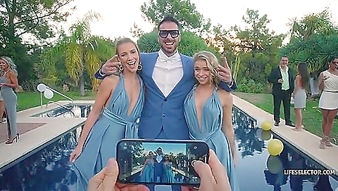 Sexy young chick fucks in her first