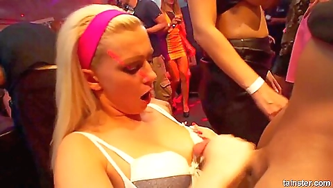 Saring and sexy blonde with a big cock