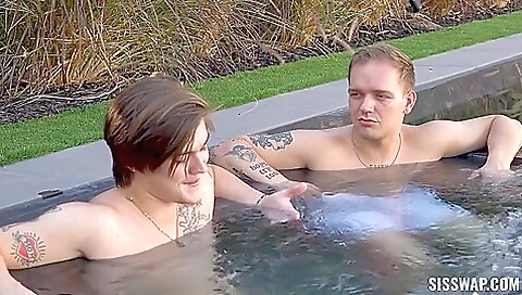 Hawt massage and drilled by horny couple